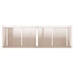 vidaXL Jardinière blanc 150x50x50 cm bois massif de pin