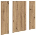 vidaXL Porte-manteau mural chêne artisanal 96 x 1 5 x 90 cm