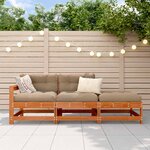 vidaXL Unité de canapé sectionnel Brun cire 190 x 62 x 70 5 cm