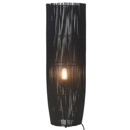 Icaverne - Lampes sublime Lampadaire sur pied Osier Noir 84 cm E27