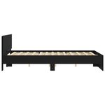 vidaXL Cadre de lit sans matelas noir 140x190 cm