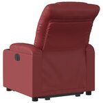 vidaXL Fauteuil inclinable Rouge bordeaux Similicuir