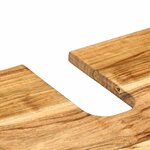 vidaXL Meuble Sous Lavabo Marron 62 x 33 x 58 cm Bois d'acacia massif