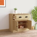 vidaXL Buffet chêne sonoma 70x35 5x67 5 cm bois d'ingénierie
