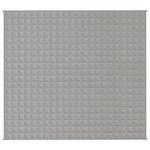 vidaXL Couverture lestée Gris 200x225 cm 9 kg Tissu