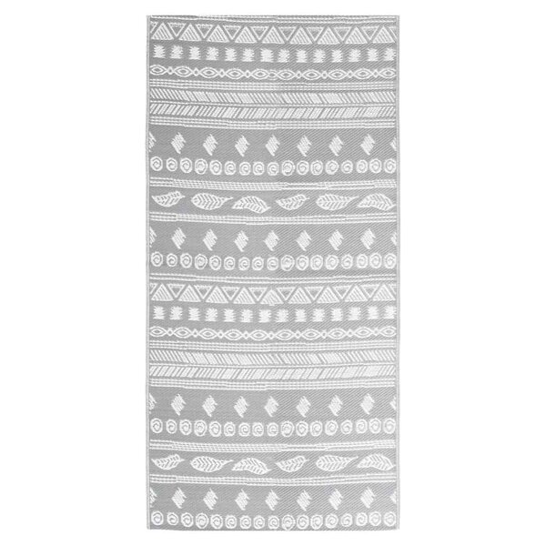 vidaXL Tapis d'extérieur ARAKIL Gris 80x150 cm PP