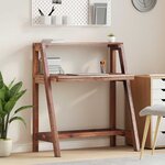 vidaXL Bureau Marron 90 x 50 x 103 cm Bois Recyclé Solide