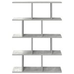 vidaXL Étagère cube murale 12 compartiments gris béton bois ingénierie
