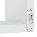 vidaXL Étagère d'angle murale Blanc 40x40x50 cm bois d’ingénierie