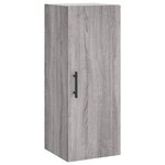 vidaXL Armoire murale sonoma gris 34 5x34x90 cm