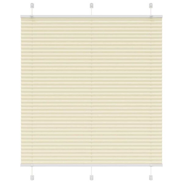 vidaXL Store plissé crème 120x100cm largeur du tissu 119 4cm polyester