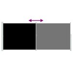 vidaXL Auvent latéral rétractable de patio 200x514 cm Noir