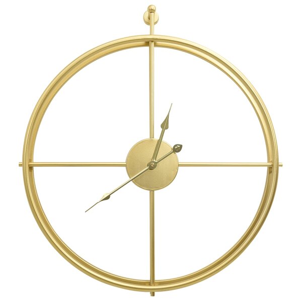 vidaXL Horloge murale Doré 52 cm Fer