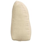 vidaXL Coussin de Dos Crème 45 x 24 x 50 cm tissu