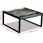 vidaXL Table basse Bois de récupération massif 80x80x40 cm