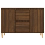 vidaXL Buffet Chêne marron 101x35x70 cm Bois d'ingénierie