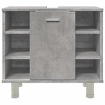 vidaXL Armoire de salle de bain Gris béton 60x32x53 5 cm Aggloméré