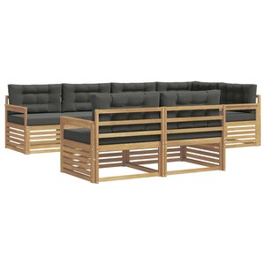 vidaXL Ensemble de canapés d'extérieur 7 pc Blanc et anthracite