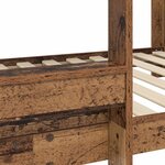 vidaXL Lit Superposé pour Enfants Bois ancien 100 x 190 cm