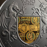 Monnaie CRADLE OF FREEDOM 1 Oz Argent 1000 Satoshi United Crypto States 2026 (PRÉCOMMANDE)