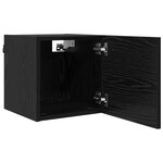 vidaXL Meuble TV mural 4 Pièces Chêne noir 30 5 x 30 x 30 cm