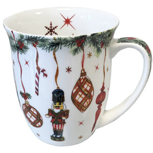 Tasse en porcelaine fine - nutcrackers noël