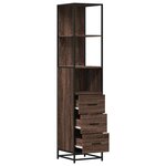 vidaXL Armoire de salle de bain chêne marron 35x37 5x166 cm