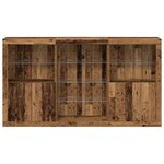 vidaXL Buffet Bois ancien 181.5 x 37 x 100 cm Bois d'ingénierie