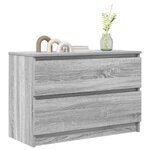 vidaXL Meuble TV sonoma gris 80x35x54 cm bois d'ingénierie