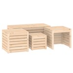 vidaXL Ensemble de boîtes de jardin 4 Pièces bois de pin massif