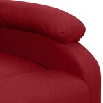 vidaXL Fauteuil de massage Rouge bordeaux Tissu