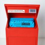 Boîte à colis moyenne 1 porte Rouge à accès frontal Acier galvanisé SMART PARCEL BOX®