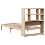 vidaXL Lit bibliothèque sans matelas 90x200 cm bois de pin massif