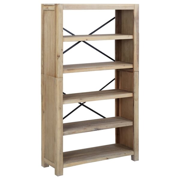 vidaXL Bibliothèque 5 niveaux 80x30x140 cm Bois solide d'acacia