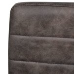 vidaXL Chaises à manger cantilever lot de 4 marron similicuir