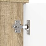 vidaXL Meuble sous lavabo de salle de bain Chêne Sonoma