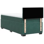 vidaXL Sommier à lattes de lit avec matelas Vert foncé 90x190 cm