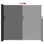 vidaXL Auvent latéral rétractable anthracite 180x500 cm