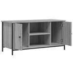 vidaXL Meuble TV Sonoma gris 100x40x50 cm Bois d'ingénierie