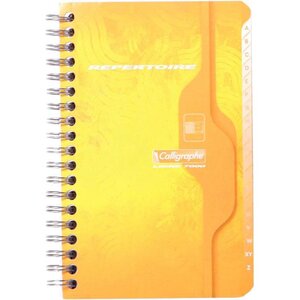 Répertoire Reliure Intégrale 11x17 180p Q.5x5 70g Coloris Aléatoire CALLIGRAPHE