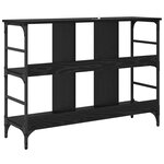 vidaXL Buffet Noir 102 x 32 x 73.5 cm Bois d'ingénierie