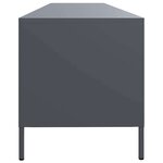 vidaXL Meuble TV anthracite 202x39x43 5 cm acier laminé à froid