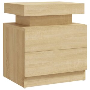 vidaXL Table de chevet Chêne sonoma 45x35x52 cm Bois d'ingénierie