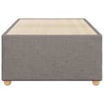 vidaXL Cadre de lit Taupe 90x190 cm Tissu