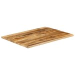 vidaXL Dessus de table 110x80x2 5cm bord vif bois massif manguier brut
