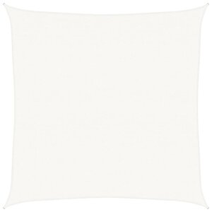 vidaXL Voile d'ombrage 160 g/m² Blanc 7x7 m PEHD