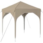 vidaXL Tente de fête pop-up 194 x 194 x 245 cm Crème