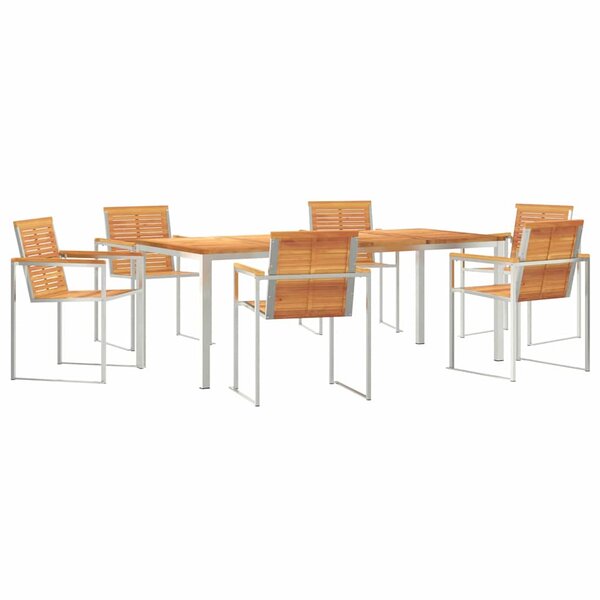 vidaXL Ensemble de salle à manger pour jardin 7 Pièces