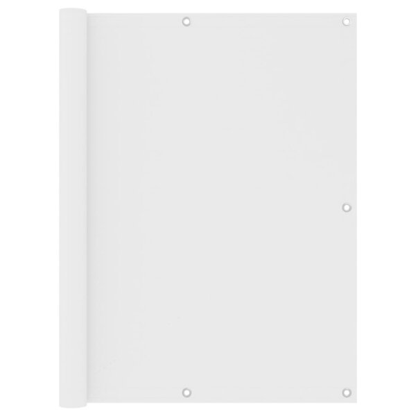 vidaXL Écran de balcon Blanc 120x400 cm Tissu Oxford