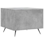 vidaXL Table basse gris béton 50x50x40 cm bois d'ingénierie
